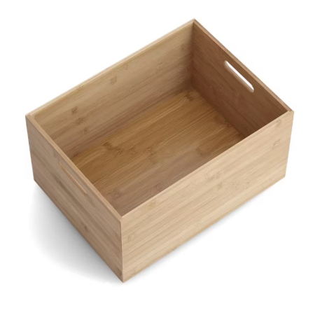 Cutie depozitare Zeller, bambus, 40x30x21 cm, maro [3]