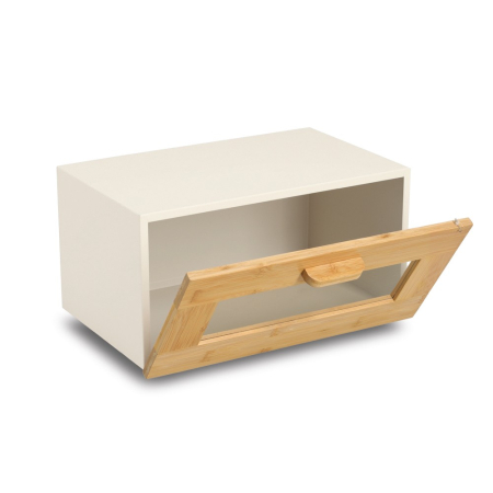 Cutie paine Zeller, bambus/metal, 36x23x20 cm, bej/maro [2]