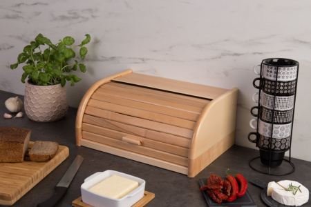 Cutie paine Zeller, lemn, 40x28x18 cm, maro [3]