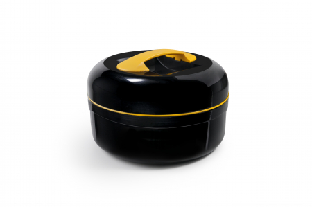 Caserole - Cutie pentru pranz Ibili-Lunch away, plastic, 20x14 cm, negru/portocaliu