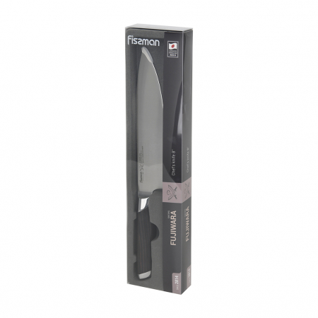 Cutit bucatar Fissman-Fujiwara, otel AUS-8, 20 cm, negru/argintiu [1]