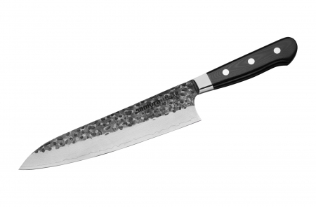 Cutite - Cutit-bucatar-Samura-Lunar-otel-Damasc-67-straturi-21-2-cm-argintiu-negru