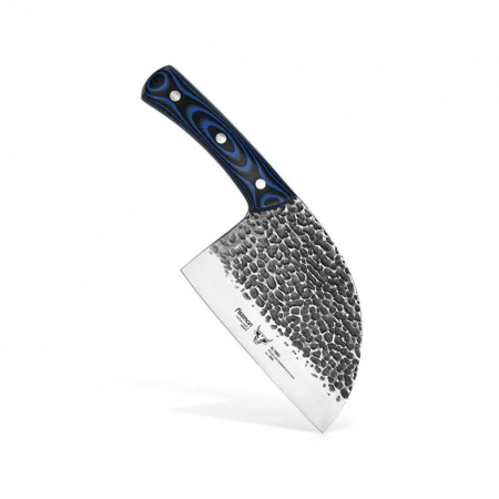 Knives - Fissman-El Toro Serbian chef's knife, AUS-8 steel, 18 cm, blue/silver