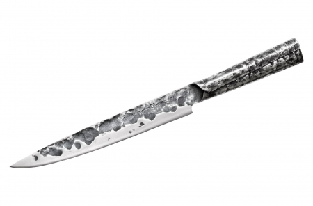 Cutite - Cutit feliat Samura-Meteora, otel damasc, 20.6 cm, argintiu/negru