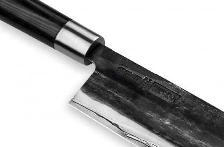 Samura-Super5 nakiri knife, Damascus steel, 17.1 cm, silver/black [2]