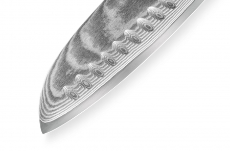 Cutit santoku Samura-Damascus, otel damasc 67 straturi, 18 cm, argintiu/negru [3]