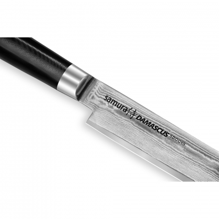 Samura-Damascus slicing knife, 67-layer Damascus steel, 20 cm, silver/black [1]