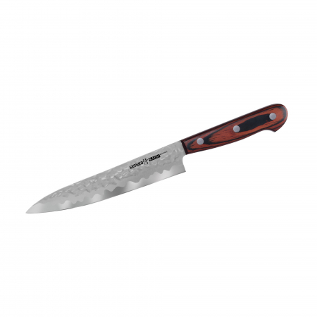 Cutite - Cutit universal Samura-Kaiju, otel Aus-8, 15 cm, argintiu/maro