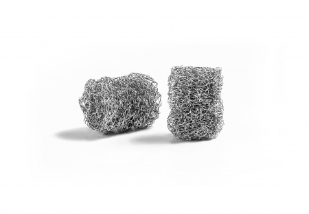 Perii si bureti - Decalcifiant tip burete, otel inoxidabil, 2.5x3.5 cm, gri