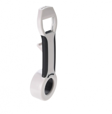 Ustensile pentru gatit - Deschizator capace multifunctional 4 in 1 Koopman, 13x4x2 cm, plastic, negru