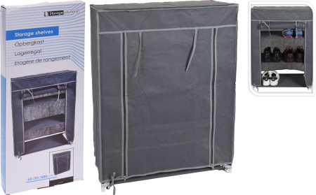 Excellent Houseware 3-shelf cabinet, polyester, 60x30x80 cm, gray [3]