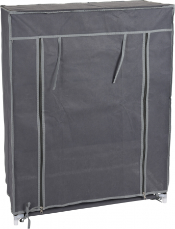 Dulapuri si organizatoare - Dulap cu 3 rafturi Excellent Houseware, poliester, 60x30x80 cm, gri