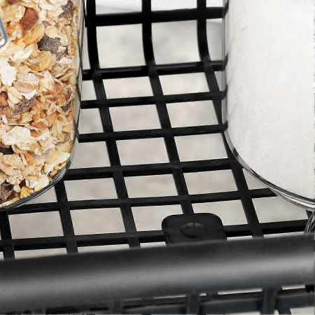 Dulap mobil bucatarie Excellent Houseware, plastic, 46x26x79 cm, negru [4]