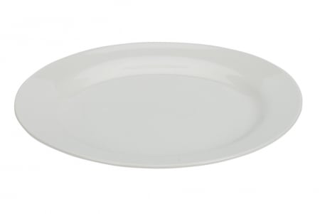 Vesela si tacamuri - Farfurie Siaki Collection, portelan, 22x1.8 cm, alb