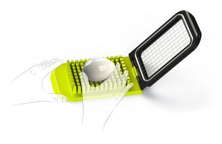 Ibili-Easycook salad vegetable slicer, plastic/stainless steel, 21x12x3 cm, green/black [1]