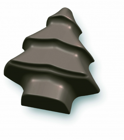 Ibili-Flexible Chocolate candy mold, silicone, 10.5x21x2.5 cm, brown [2]