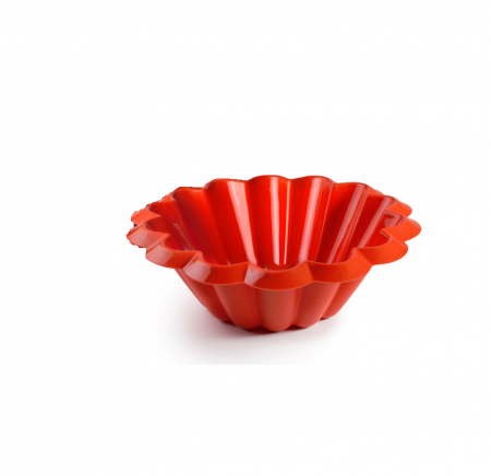 Tavi si forme prajituri - Forma briosa Ibili-Strawberry, silicon, 22x8 cm, rosu