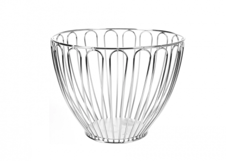Articole pentru servire - Fructiera Koopman Excellent Housewares, otel cromat, 23x17 cm, argintiu