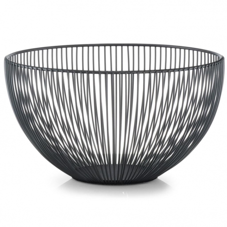 Articole pentru servire - Fructiera Zeller, metal, 25x14 cm, negru