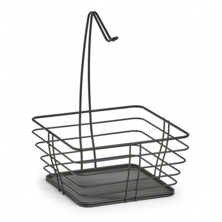 Fructiere si cosuri - Fructiera Zeller, metal 26x26x36 cm, negru