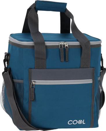 Genti - Geanta termoizolanta Excellent Houseware, poliester, 28x22x31 cm, 20 l, albastru