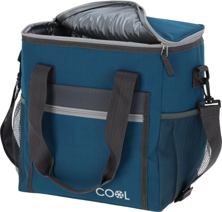 Geanta termoizolanta Excellent Houseware, poliester, 28x22x31 cm, 20 l, albastru [2]