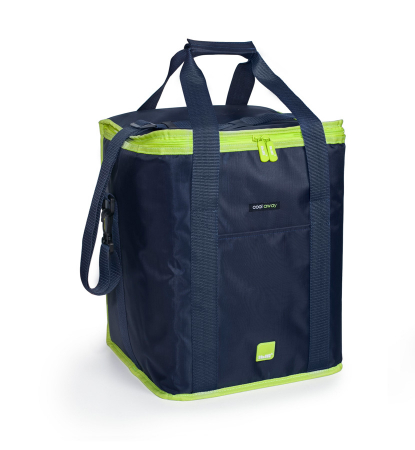 Genti termorezistente - Geanta termoizolanta Ibili Hella, poliester, 31x27x39 cm, 30 l, albastru/verde