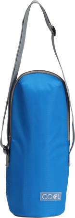 Geanta termoizolanta pentru sticle Excellent Houseware, poliester, 12x32 cm, 1.5 l, albastru [3]