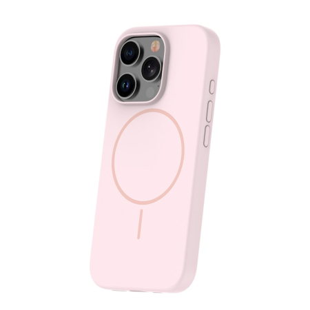 Husă protecție IPhone 16PRO 6.3'', roz, silicon [1]