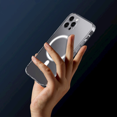 Husă protecție pentru iPhone 15 Pro 6,1", transparentă, cu protecție pentru cameră [1]