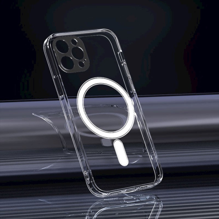 Husă protecție pentru iPhone 15 Pro 6,1", transparentă, cu protecție pentru cameră [2]