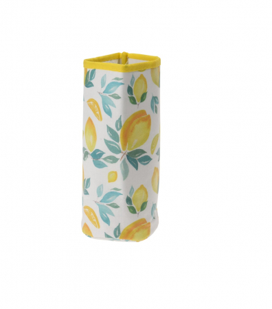 Husa termorezistenta pentru sticle Excellent Houseware, poliester, 20x10cm, alb/galben [0]