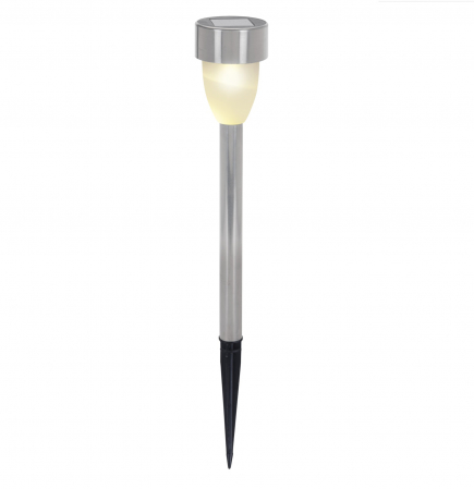 Corpuri iluminat exterior - Lampa iluminat solar Pro Garden, polipropilena, 5.5x36.5 cm, argintiu/negru