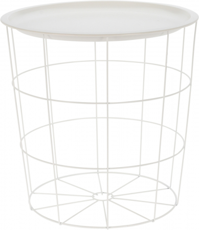 Mese - Masa Home&Styling Collection, metal, 40x40 cm, alb