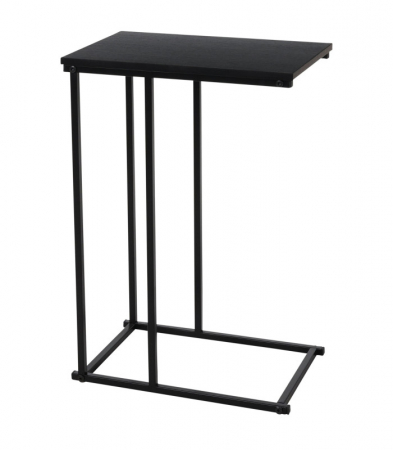 Masa laterala Home&Styling Collection, metal/lemn, 58x26x40 cm, negru [3]