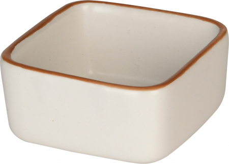 Vesela si tacamuri - Mini bol servire Excellent Houseware, ceramica, 7x7x4 cm, alb