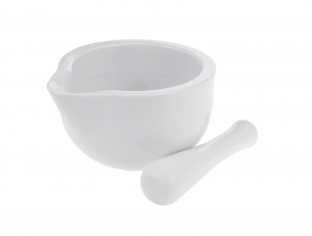 Mojare - Mojar cu pistil Excellent Houseware, portelan, 11x10 cm, alb