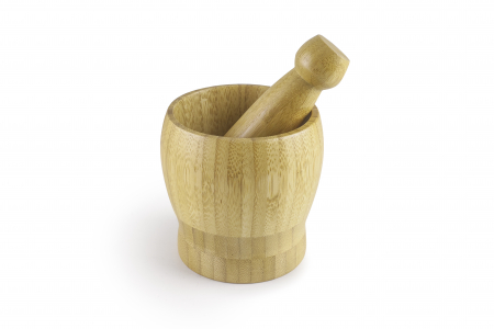 Mojare - Mojar cu pistil Ibili-Salades, bambus, 10x11 cm, maro