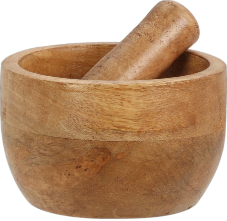 Mojare - Mojar cu pistil Koopman, lemn, 10x6.5 cm, maro