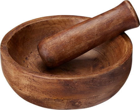 Mojare - Mojar cu pistil Koopman, lemn de mango, 15x5 cm, maro