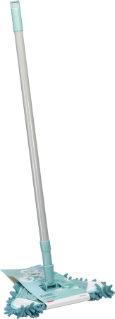 Accesorii baie - Mop Koopman International, microfibra/metal, 25x120 cm, albastru