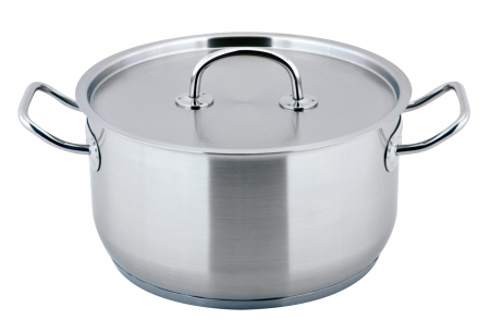 Cookware - Carl Schmidt Sohn PRO-X pot with lid, 18/10 stainless steel, 24x13 cm, 5 l, silver