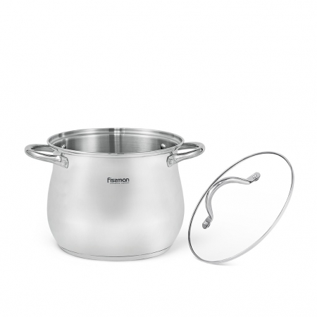 Fissman-FAVIO pot with lid, stainless steel, 29x20x23 cm, 4 l, silver [1]