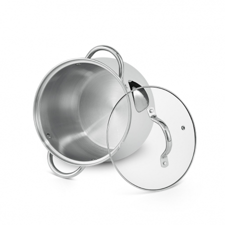 Fissman-FAVIO pot with lid, stainless steel, 29x20x23 cm, 4 l, silver [2]