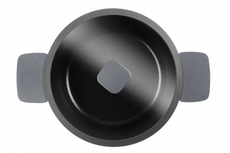 Ibili-Neo pot with lid, aluminum/quantanium, 24x11 cm, 4.3 l, black [1]
