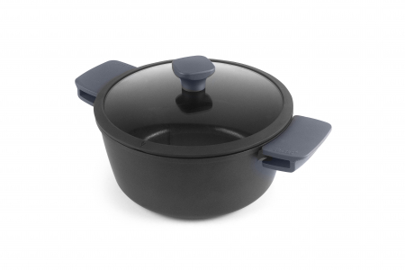 Ibili-Neo pot with lid, aluminum/quantanium, 24x11 cm, 4.3 l, black [2]