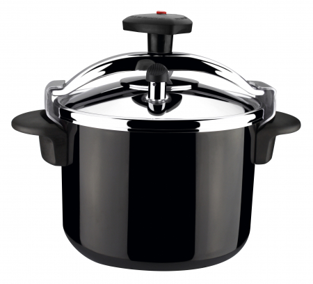 Oala sub presiune Magefesa-Castell, otel inoxidabil, 22x17 cm, 6 litri, negru [0]