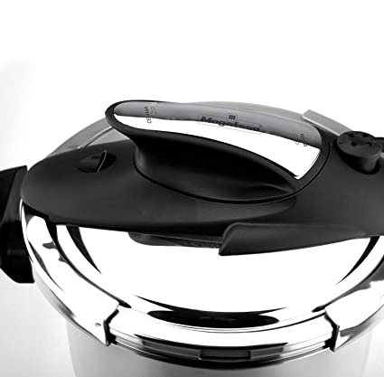 Magefesa-Nova pressure cooker, stainless steel, 22x17 cm, 6 liters, silver/black [6]