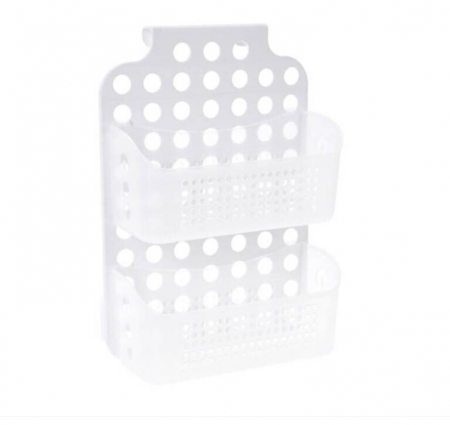 Obiecte mobilier - Organizator baie Bathroom Solutions, polipropilena, 35x25x10 cm, alb