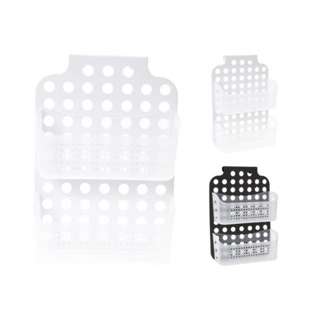 Organizator baie Bathroom Solutions, polipropilena, 35x25x10 cm, alb [2]